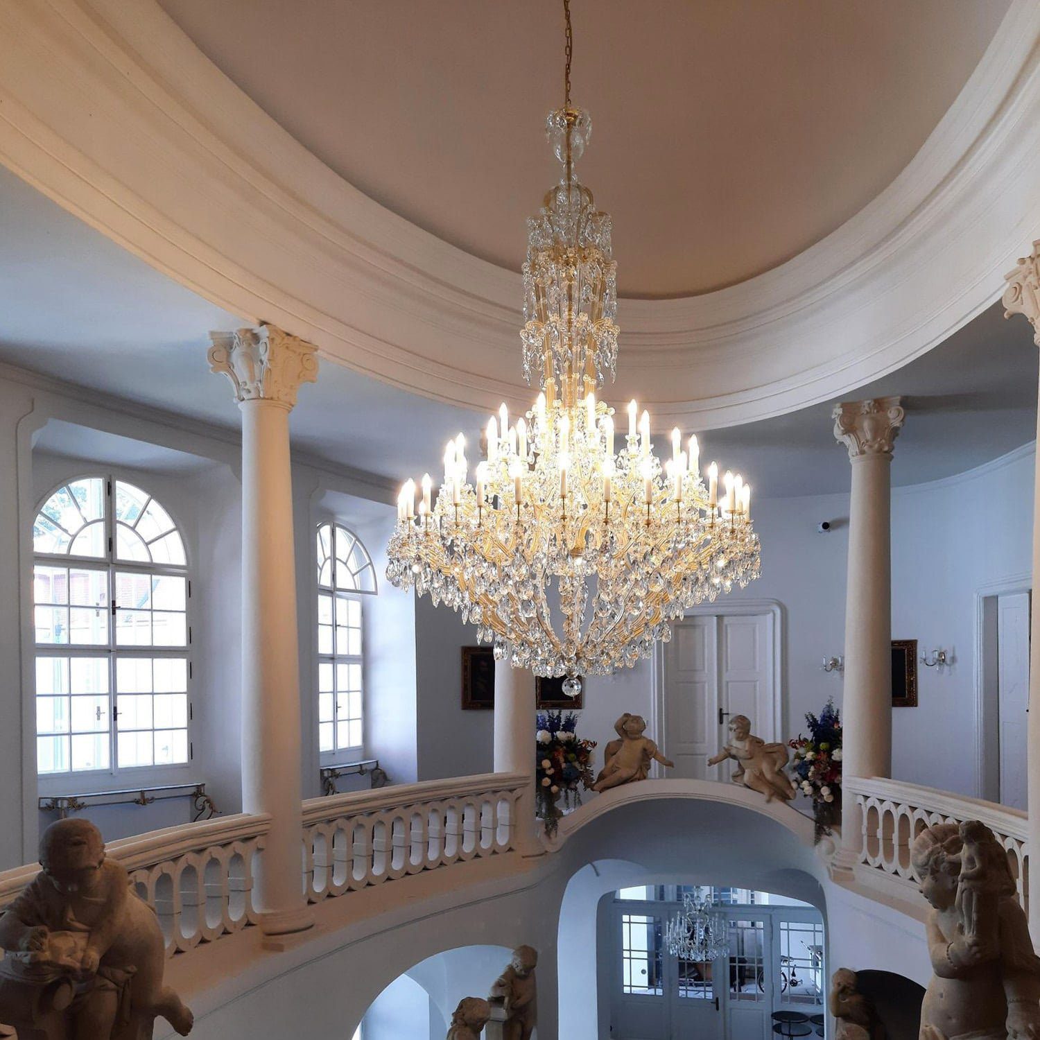 chateau peruc czech republic chandelier